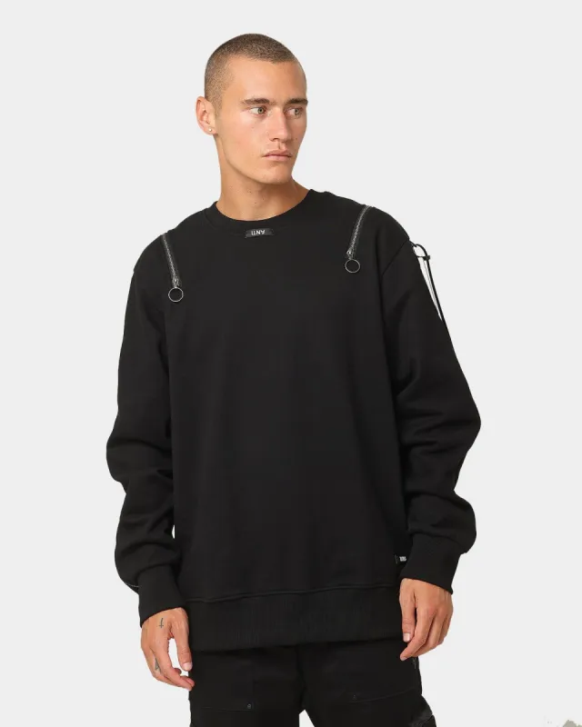 The Anti Order Man Made Zipper Crewneck Black/3M sold by Culture Kings
