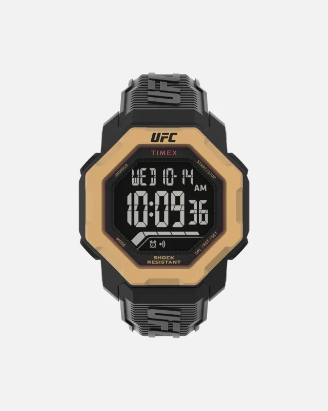 UFC Watches Knockout Resin Strap Watch Black/Gold sold by Culture Kings