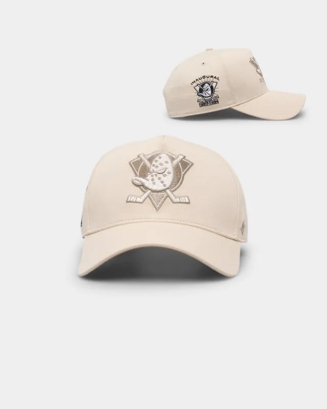 47 Brand Anaheim Ducks 'Caramel Swirl' Sure Shot TT Cotton MVP Snapback Natural/Khaki sold by Culture Kings