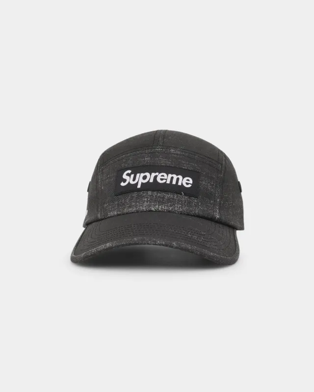 Supreme Coated Cordura Camp Cap Black sold by Culture Kings
