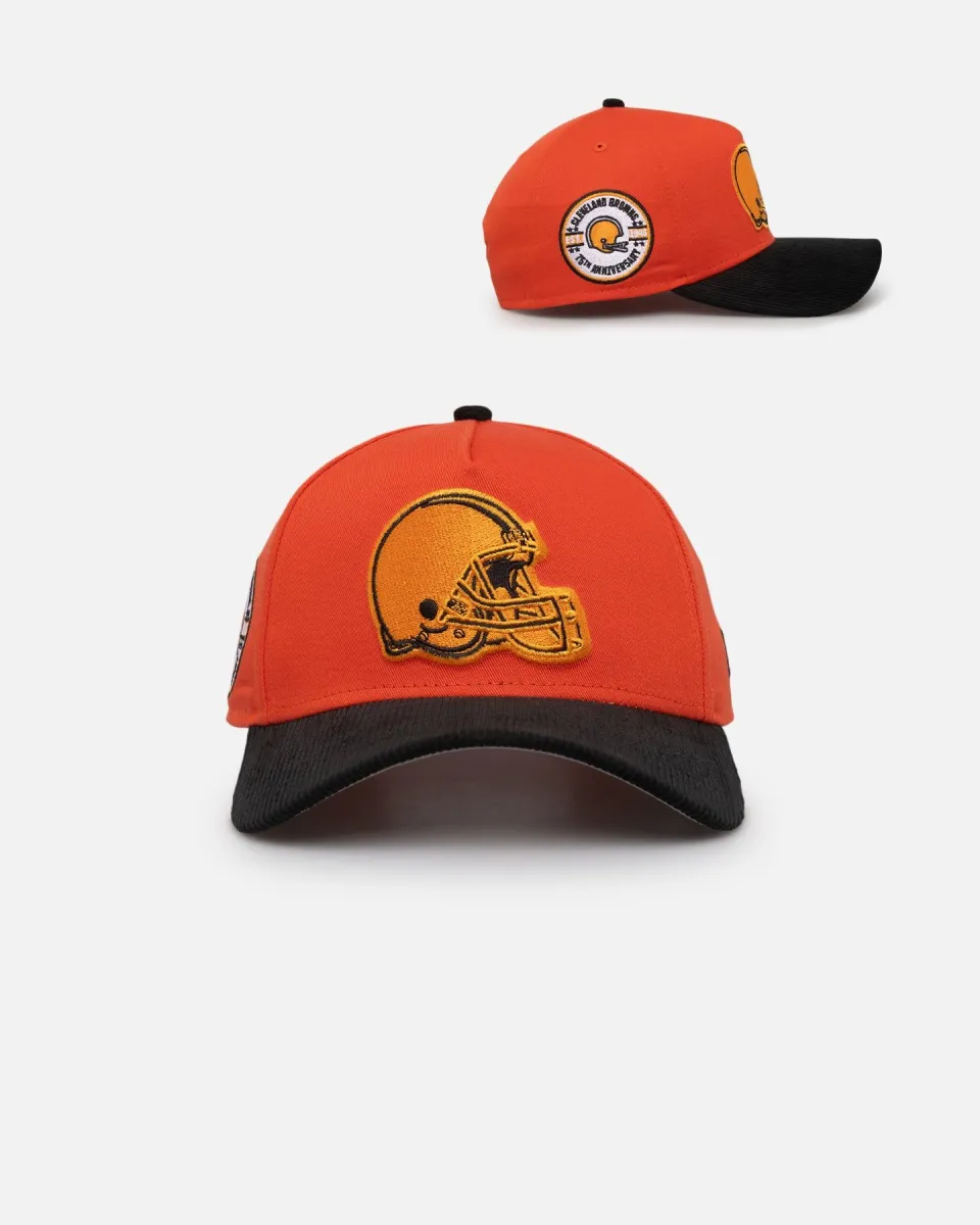 New Era Cleveland Browns 'Scary Nights' 9FORTY A-Frame Snapback Orange/Black sold by Culture Kings