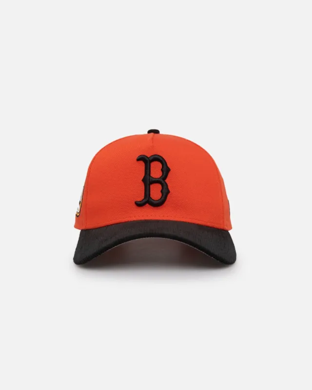 New Era Boston Red Sox 'Scary Nights' 9FORTY A-Frame Snapback Orange/Black sold by Culture Kings