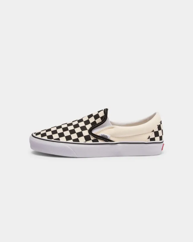Vans Classic Slip-On (Checkerboard) Black/White sold by Culture Kings
