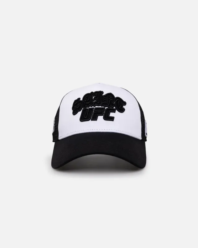 Saint Morta X UFC Champions Trucker Snapback Black/White sold by Culture Kings