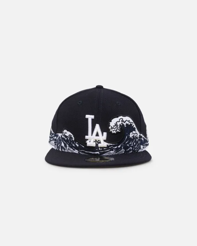 New Era Los Angeles Dodgers "Wave" 59FIFTY Fitted Navy/White sold by Culture Kings