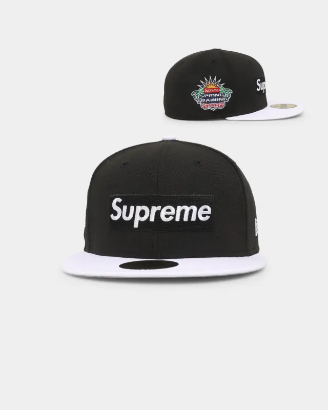 Supreme X New Era Spring Training 2-Tone Box Logo Fitted Blue