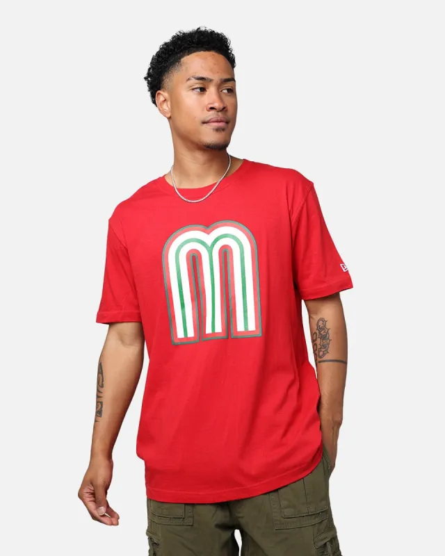New Era Mexico National Baseball Team World Baseball Classic T-Shirt Scarlet sold by Culture Kings
