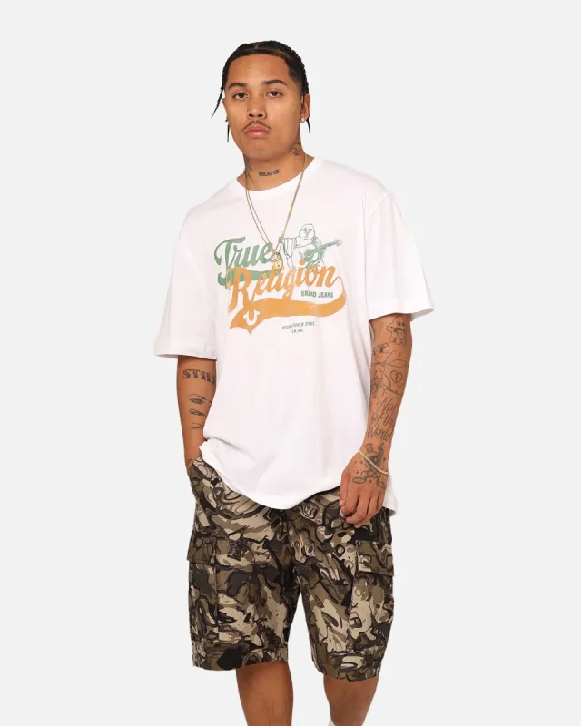 True Religion Relaxed Old School T-Shirt Optic White sold by Culture Kings