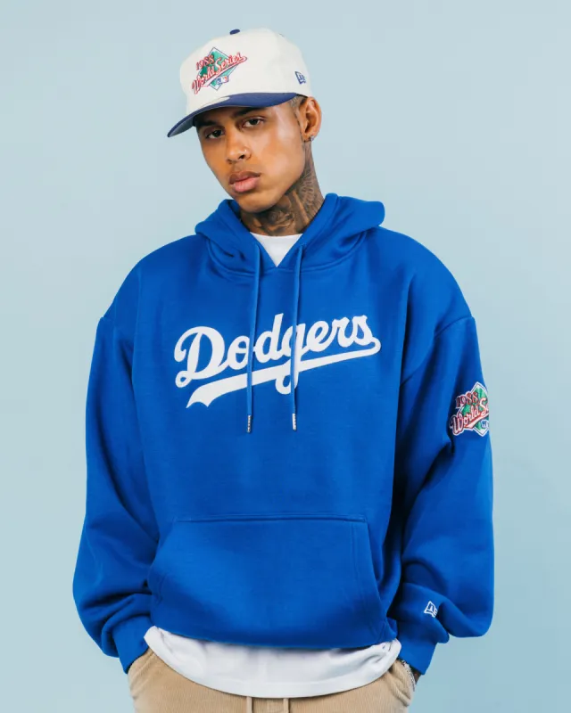 New Era Los Angeles Dodgers 'Tropical Punch Script Pack' Oversized Hoodie Bright Royal sold by Culture Kings