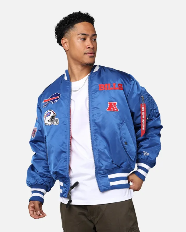 New Era X Alpha Series X NFL Buffalo Bills MA-1 Bomber Jacket Royal/Red sold by Culture Kings
