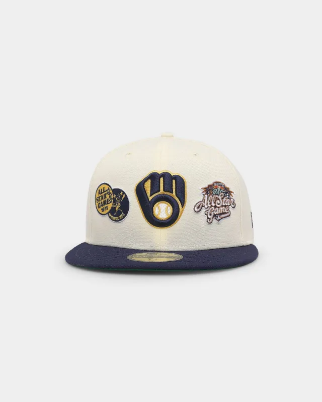 New Era Milwaukee Brewers 'Chrome All Star' 59FIFTY Fitted Chrome White sold by Culture Kings