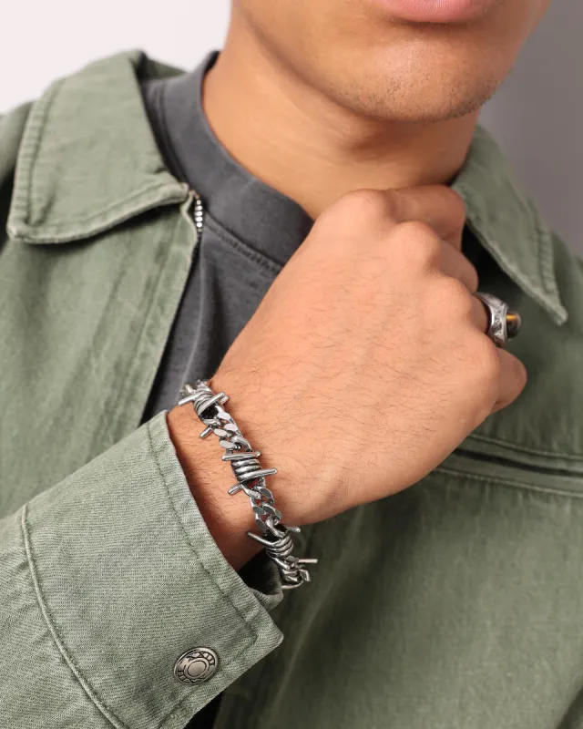 Loiter Barbed Cuban Bracelet Stainless Steel sold by Culture Kings