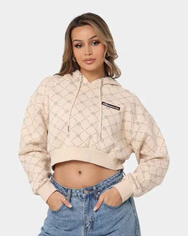 Ellesse Women's Marinell Crop Hoodie Beige made by Culture Kings