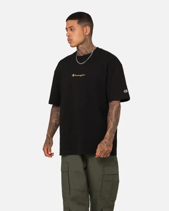 Champion Embroidered T-Shirt Black sold by Culture Kings