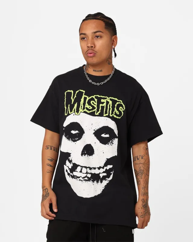 Misfits Fiend Green Logo T-Shirt Black sold by Culture Kings