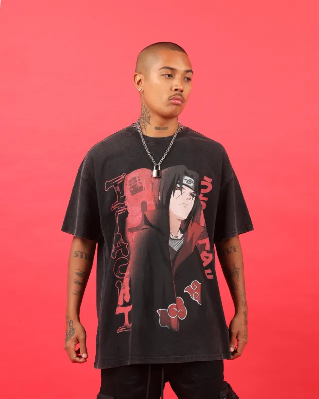 Goat Crew X Naruto Itachi Premium Vintage T-Shirt Vintage Black sold by Culture Kings