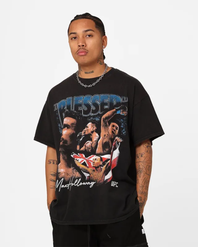 Goat Crew X UFC Max Holloway Blessed Vintage T-Shirt Black Wash sold by Culture Kings