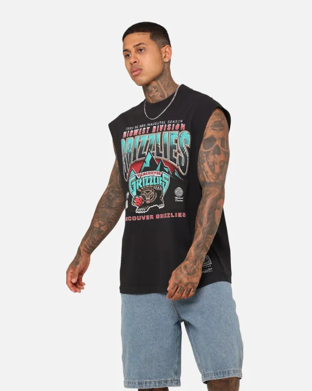 Mitchell & Ness Memphis Grizzlies Vintage Muscle T-Shirt Faded Black made by Culture Kings
