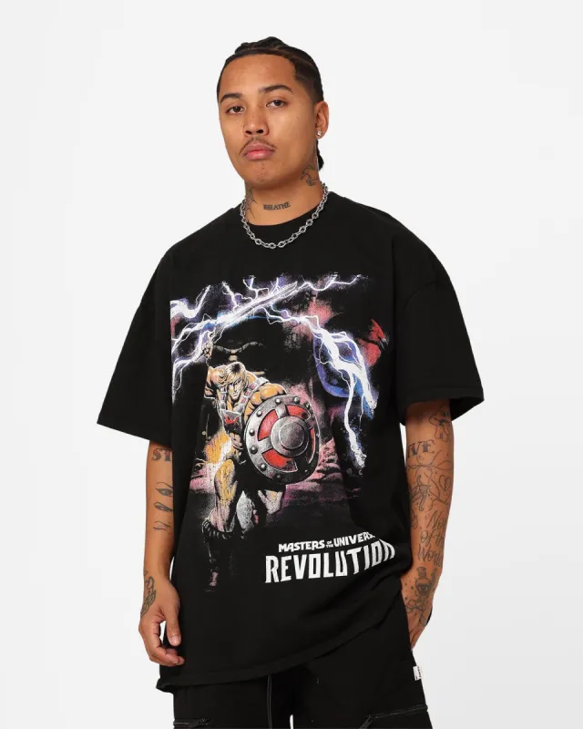 American Thrift X Masters Of The Universe He-man Heavyweight T-Shirt Black sold by Culture Kings