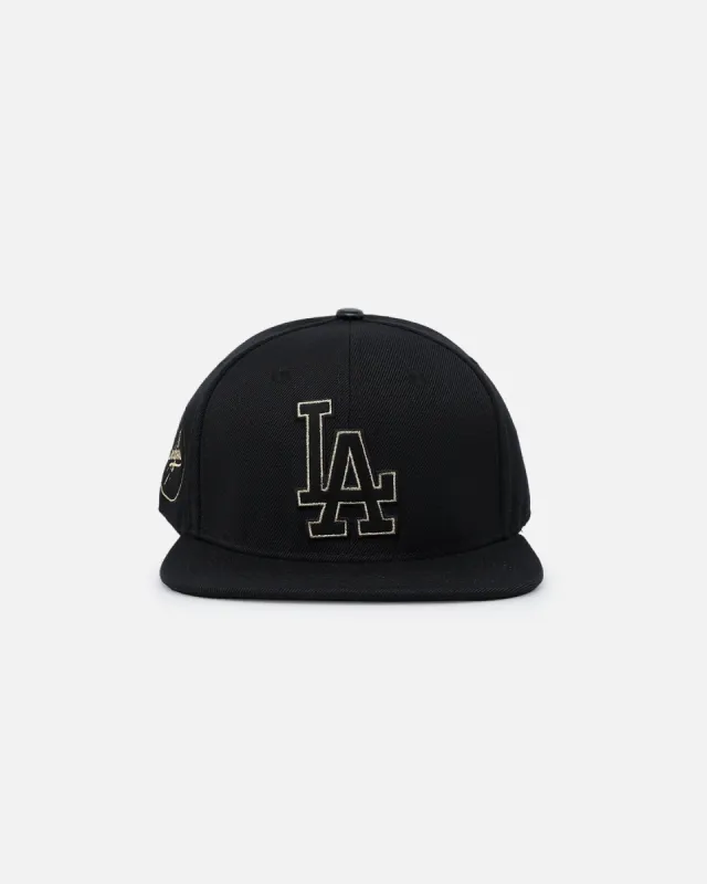 Pro Standard Los Angeles Dodgers Black & Gold Snapback Black sold by Culture Kings