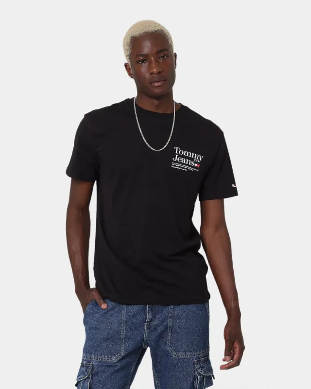 Tommy Jeans TJM Tommy Text T-Shirt Black sold by Culture Kings