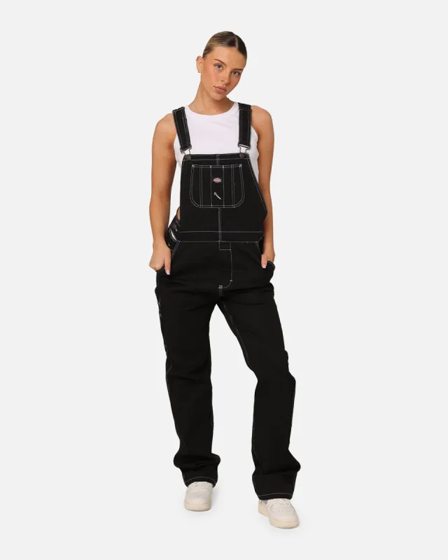 Dickies Women's Relaxed Carpenter Overalls Black sold by Culture Kings