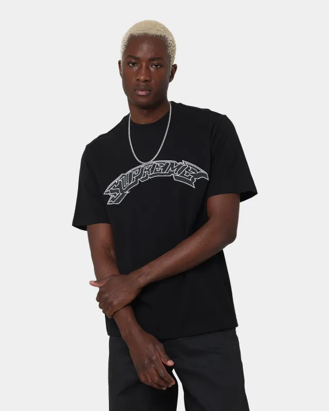 Supreme Applique Arc T-Shirt Black sold by Culture Kings