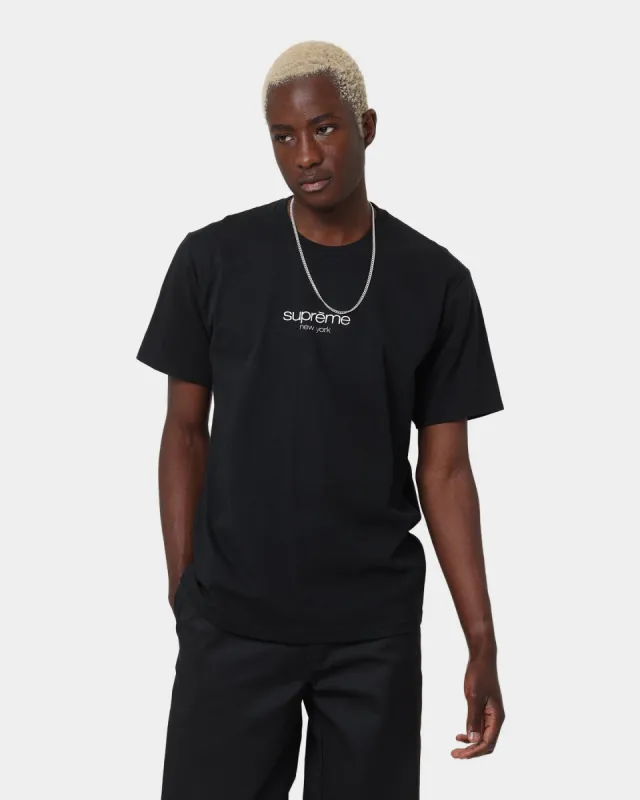 Supreme Classic Logo T-Shirt Black sold by Culture Kings