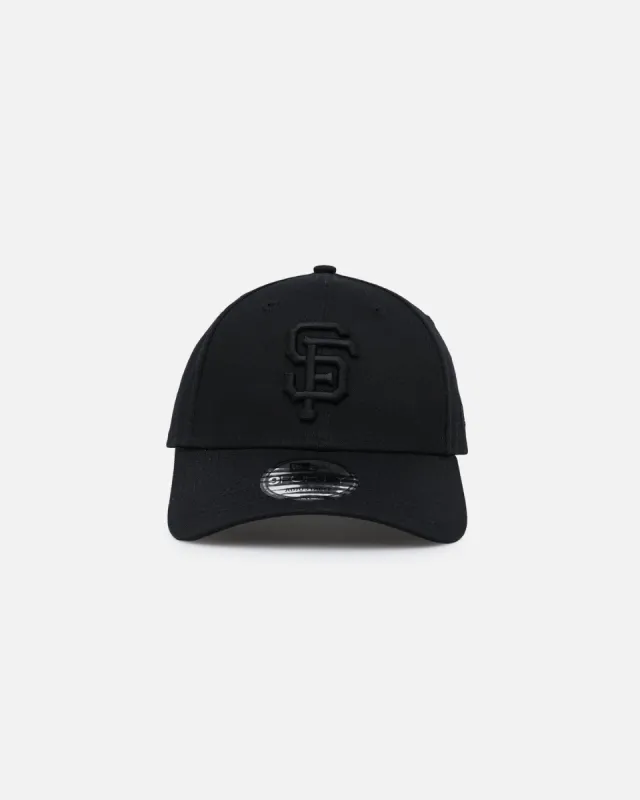 New Era San Francisco Giants 'Black On Black' 9FORTY Casual Strapback Black/Black sold by Culture Kings