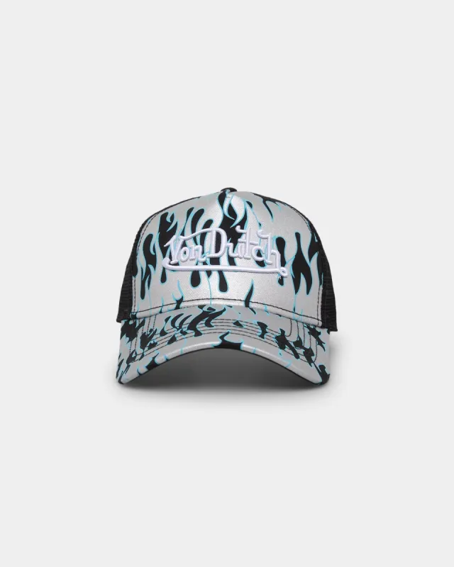 Von Dutch Black Silver Trucker Snapback Black/Silver sold by Culture Kings