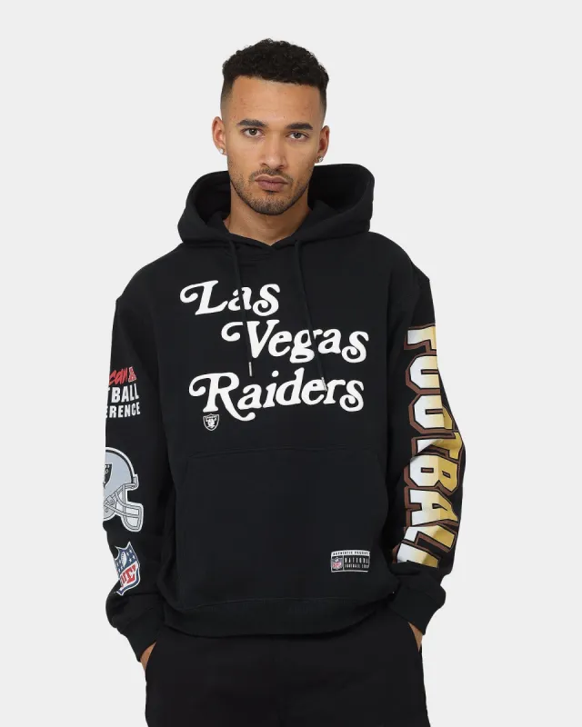 Majestic Athletic Las Vegas Raiders Puff Print Patch Hoodie Faded Black sold by Culture Kings