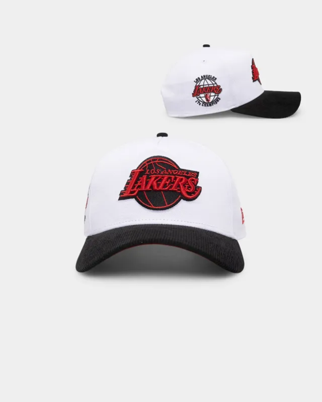 New Era Los Angeles Lakers 'Fire Red' 9FORTY A-Frame Snapback White/Black sold by Culture Kings