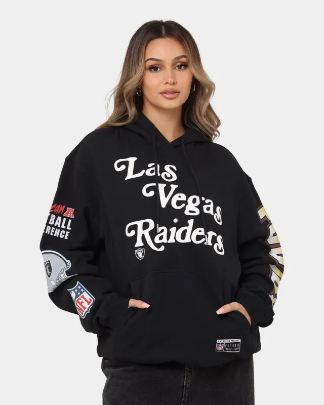 Majestic Athletic Las Vegas Raiders Puff Print Patch Hoodie Faded Black sold by Culture Kings