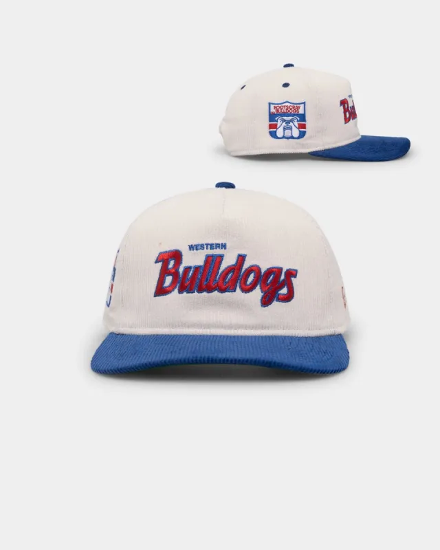New Era Western Bulldogs "AFL Cord Script" Golfer Snapback Chrome/OTC sold by Culture Kings