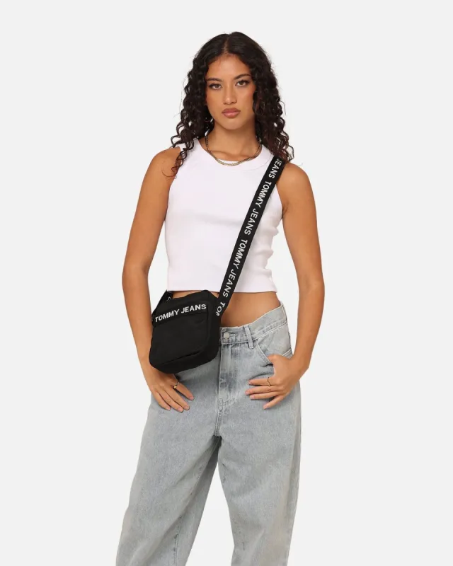 Tommy Jeans Essential Square Reporter Black sold by Culture Kings