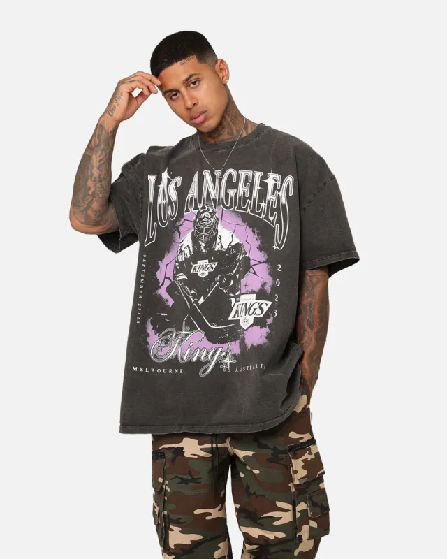 Culture Kings X NHL Los Angeles Kings Global Series Team Vintage Heavyweight T-Shirt Black sold by Culture Kings