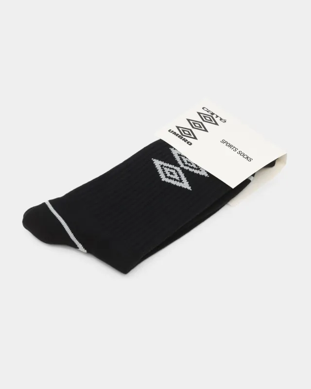 Carré X Umbro Origins Socks Black sold by Culture Kings