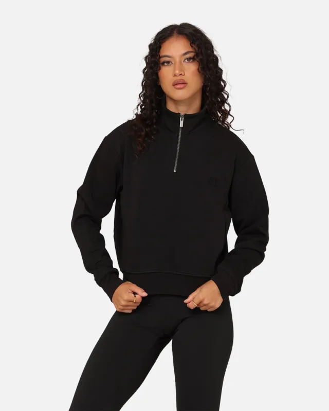 Champion Women's Rochester Tech Quarter Zip Black sold by Culture Kings
