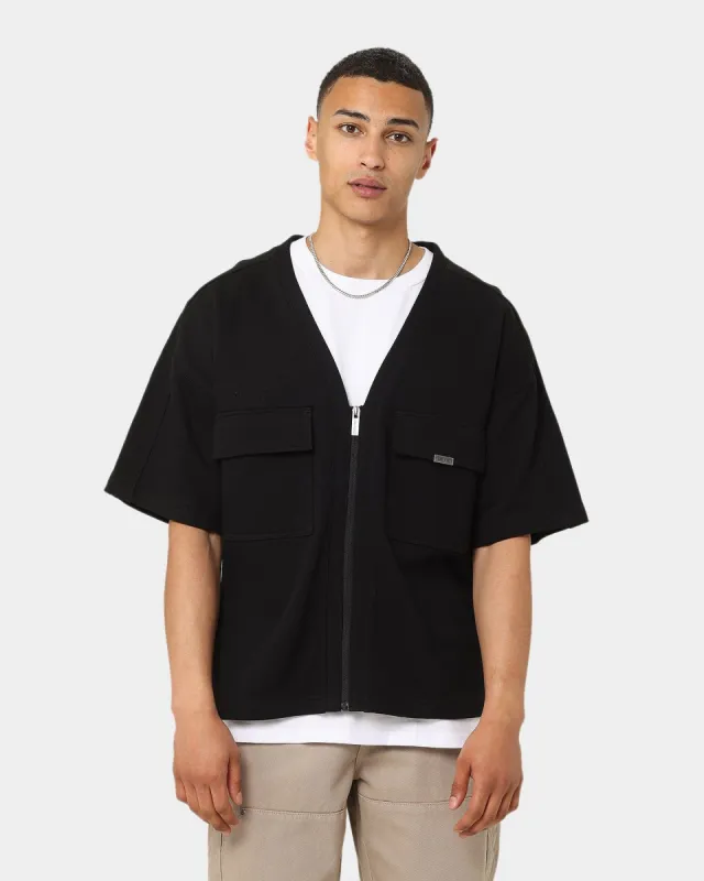 Carré Home Base Zip Up T-Shirt Black sold by Culture Kings