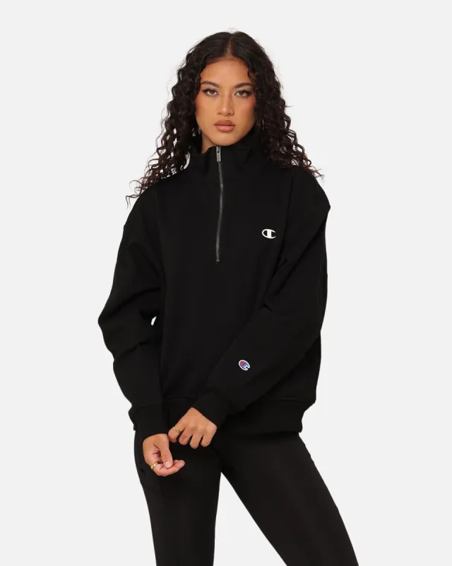 Champion Women's Rochester Base Quarter Zip Black sold by Culture Kings