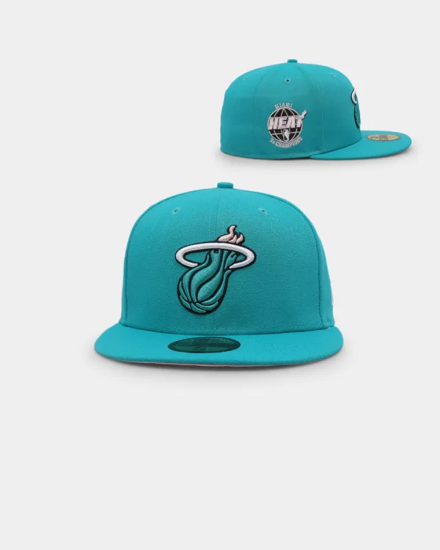 New Era Miami Heat 'Teal Pink' 59FIFTY Fitted Teal/Pink sold by Culture Kings