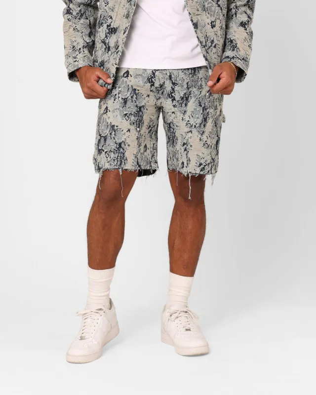 XXIII Rosa Jacquard Shorts Blue sold by Culture Kings