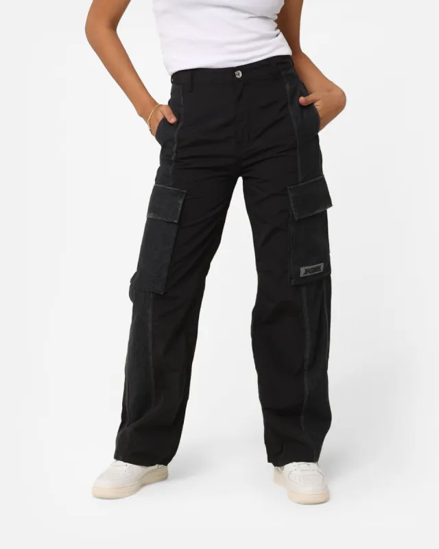 X-Girl Women's Denim Mixed Pants Black sold by Culture Kings