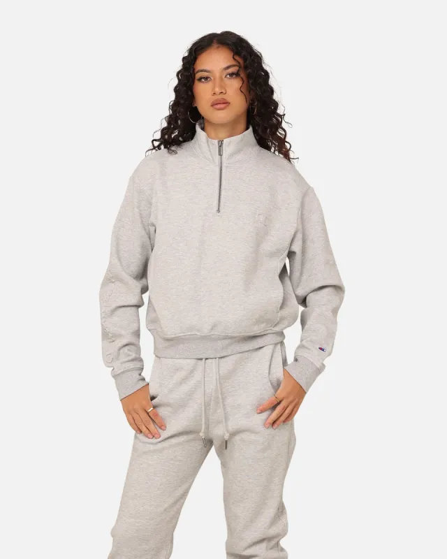 Champion Women's Rochester Tech Quarter Zip Oxford Heather sold by Culture Kings