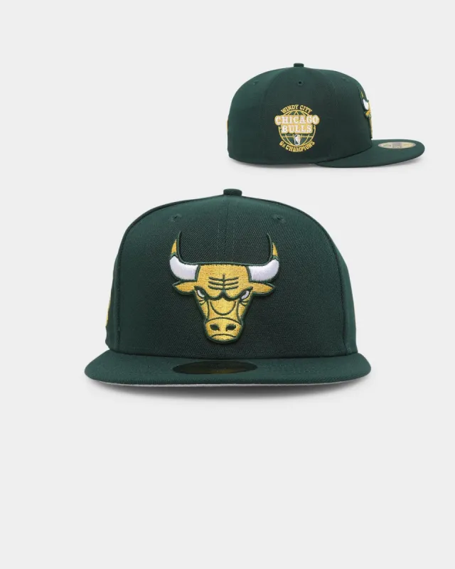 New Era Chicago Bulls 'Green And Gold' 59FIFTY Fitted Green/Gold sold by Culture Kings