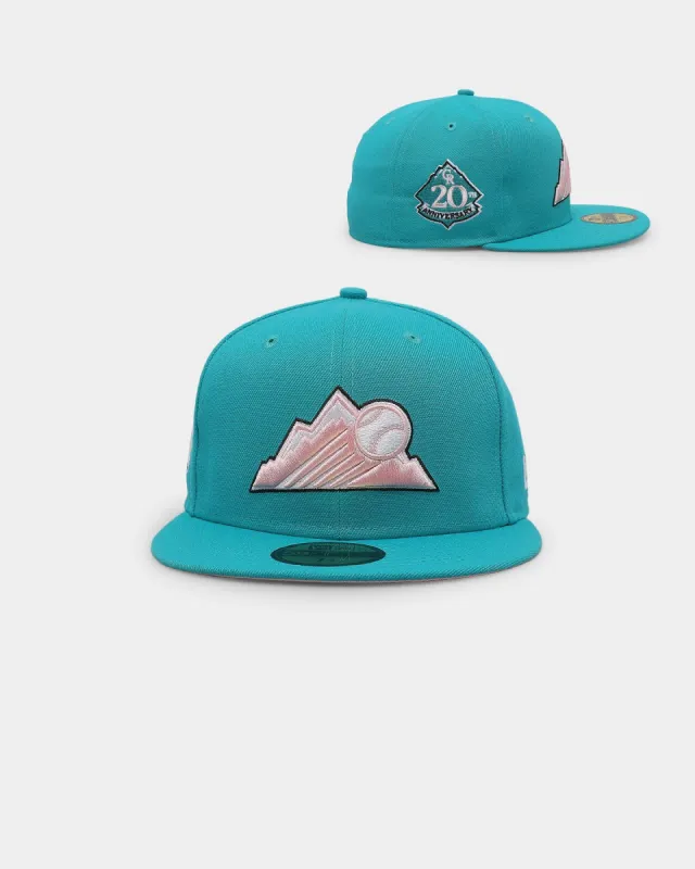 New Era Colorado Rockies 'Teal Pink' 59FIFTY Fitted Teal/Pink sold by Culture Kings