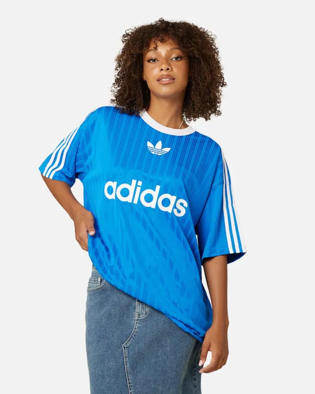 WMNS) adidas Adicolor 3-Stripes Pinstripe T-Shirt 'Purple