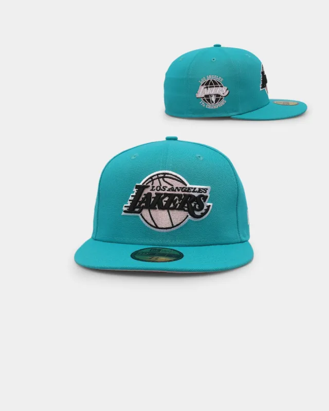 New Era Los Angeles Lakers 'Teal Pink' 59FIFTY Fitted Teal/Pink sold by Culture Kings