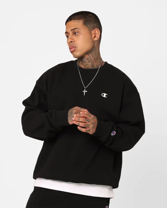 Champion Rochester Base Crewneck Black sold by Culture Kings