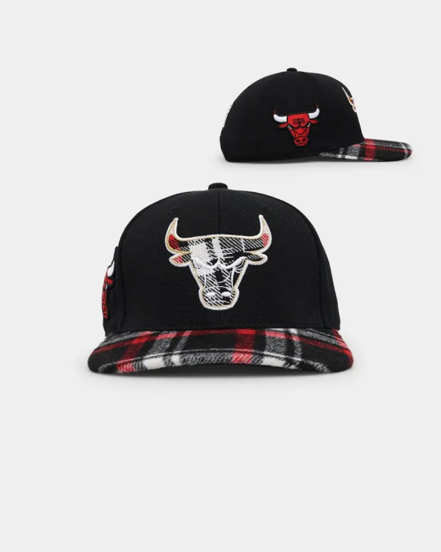 Pro Standard Chicago Bulls Prop Prep Plaid Snapback Black sold by Culture Kings